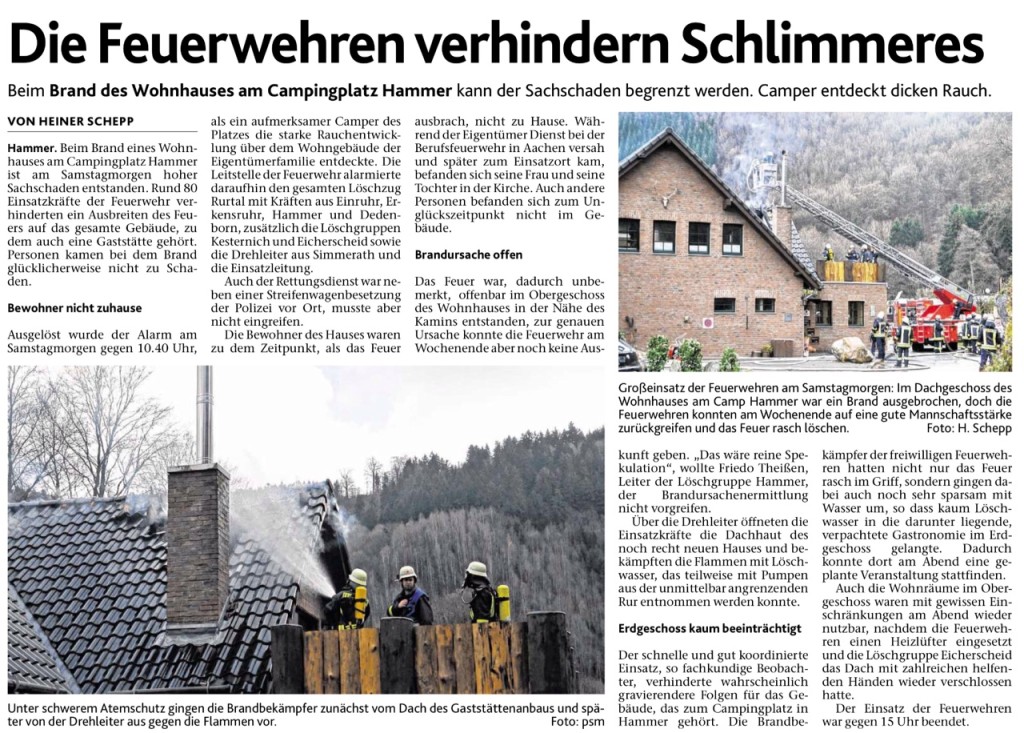 Montag, 30. November 2015 Eifeler Nachrichten / Lokaltitel Eifel / Seite 25