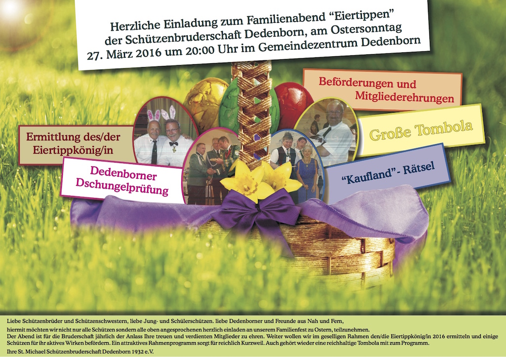 Einladung Eierrippen 2016